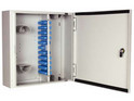 Double Door Lockable Wall Box (72 pos) With 36 SC Singlemode Simplex Adapters For 36 Fibres